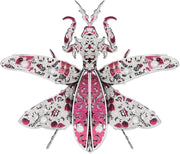 3D Metal Mantis Puzzle for Adults, Steel Insect Model, DIY Gift Kit 29pcs