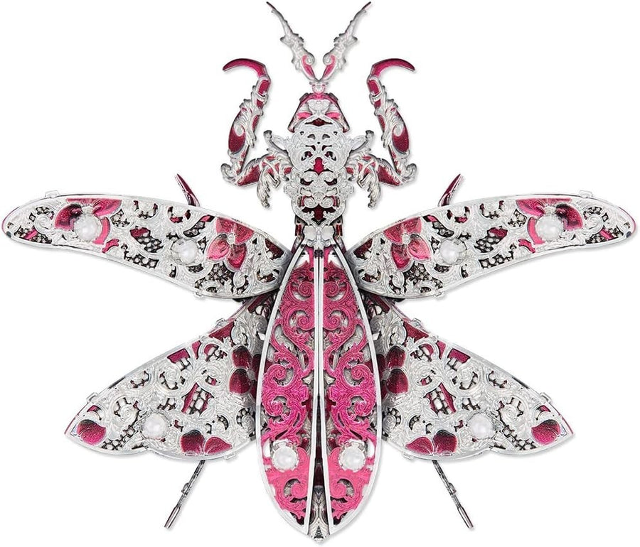 3D Metal Mantis Puzzle for Adults, Steel Insect Model, DIY Gift Kit 29pcs