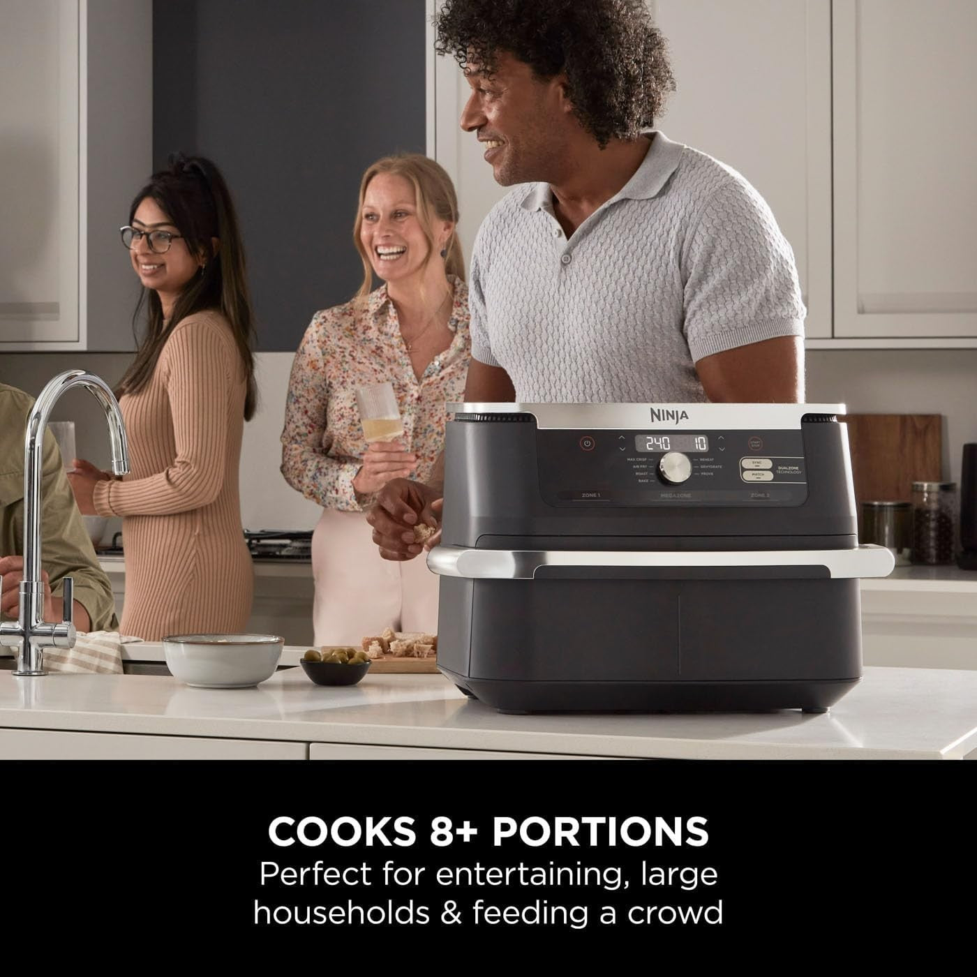 10.4L Dual Zone Mega Air Fryer | FlexDrawer XL | 7-in-1 Fast Family Cooker