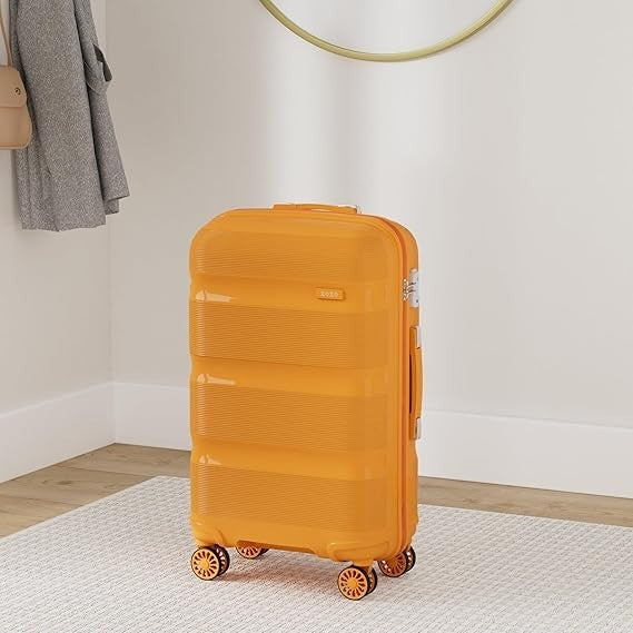 24 Inch PP Hard Shell Carry On Suitcase 4 Spinner Wheels TSA Lock