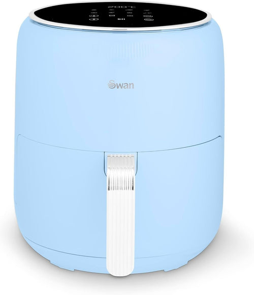 4.5L Digital Air Fryer 1500W | Retro Blue | 8 Presets | Healthy Oil-Free Cooking