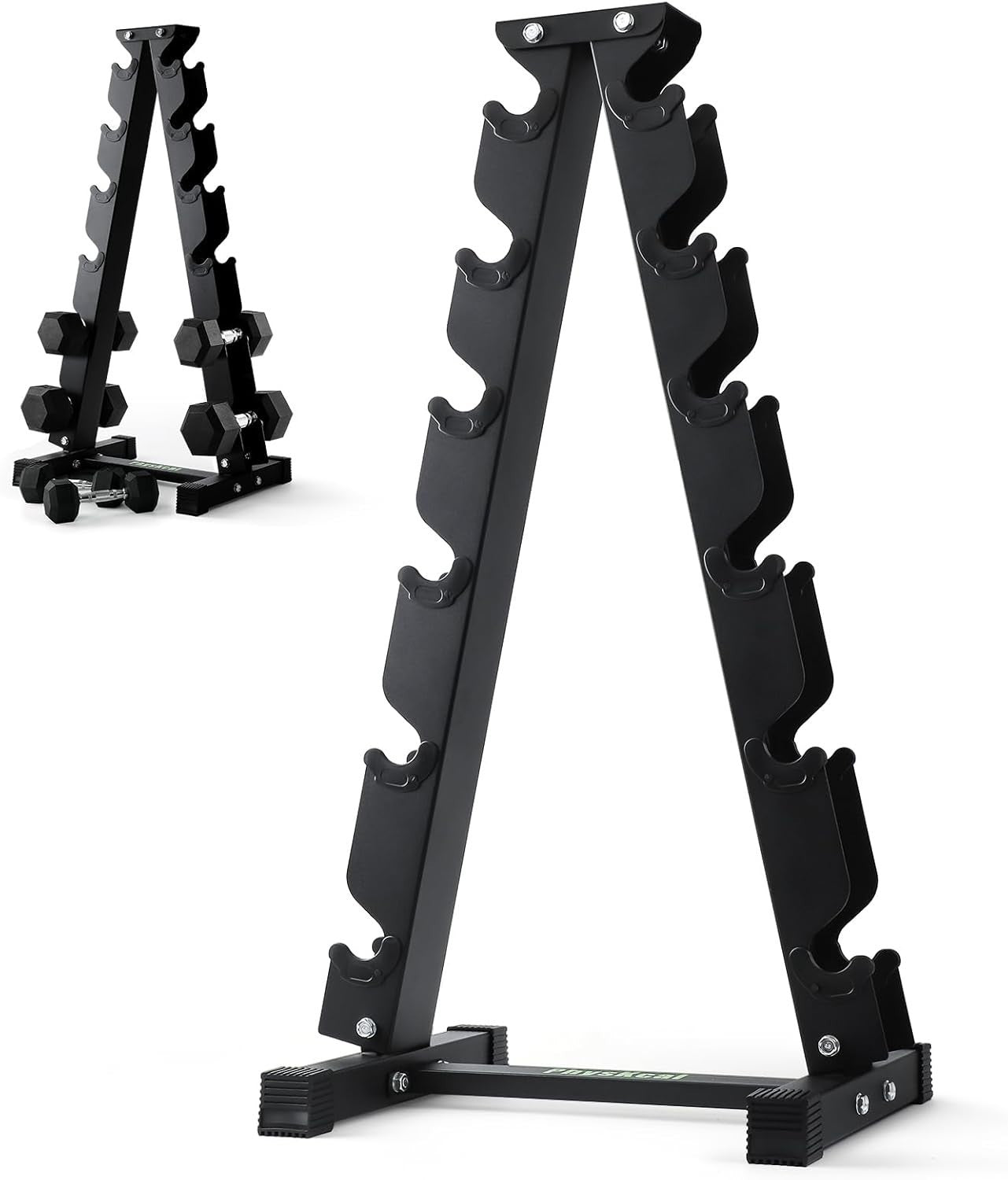Heavy-Duty 6-Tier Dumbbell Rack Steel Stand, 400KG Home Gym Storage