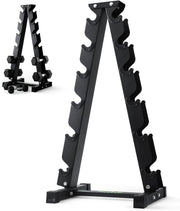 Heavy-Duty 6-Tier Dumbbell Rack Steel Stand, 400KG Home Gym Storage