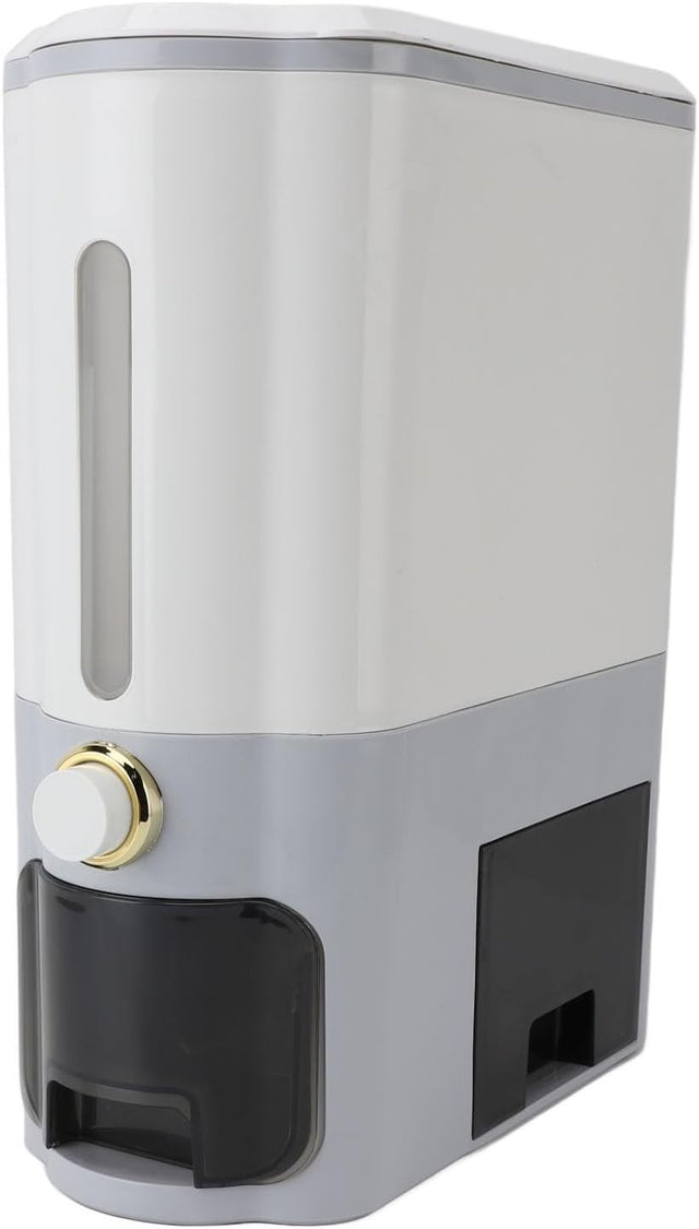 10KG PP Rice Dispenser Press Type Slim Grain Storage Container Cup