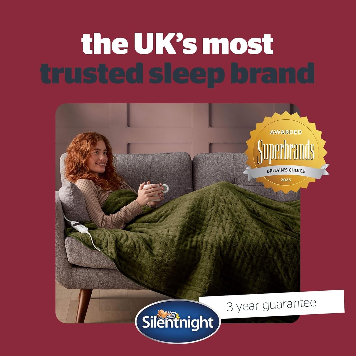 Electric Heated Throw Blanket 9 Heat Settings Heat Washable 120x160cm