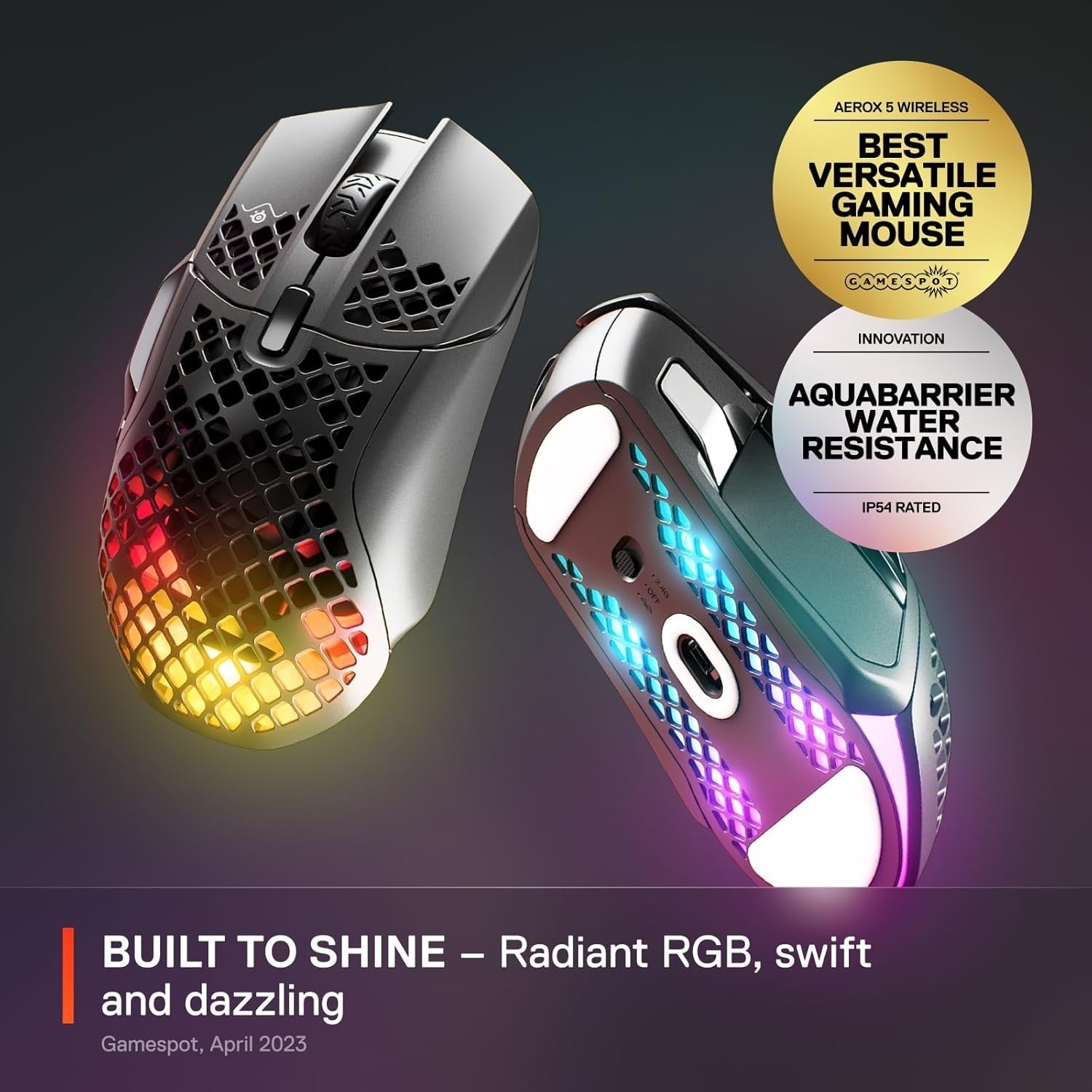 Ultra-Light Wireless Gaming Mouse 18K DPI RGB 9 Button