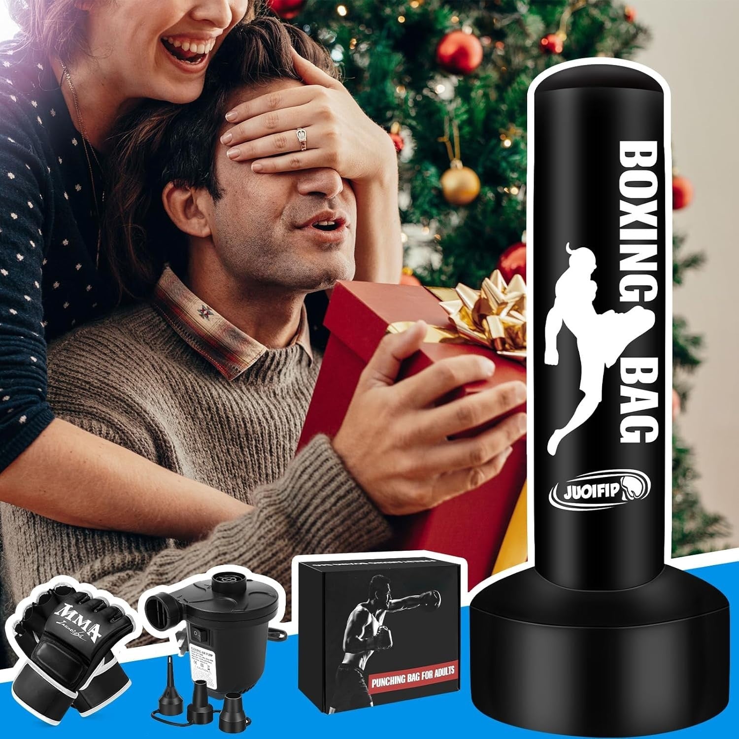 Inflatable Standing Boxing Punch Bag 69" Adult Kickboxing MMA