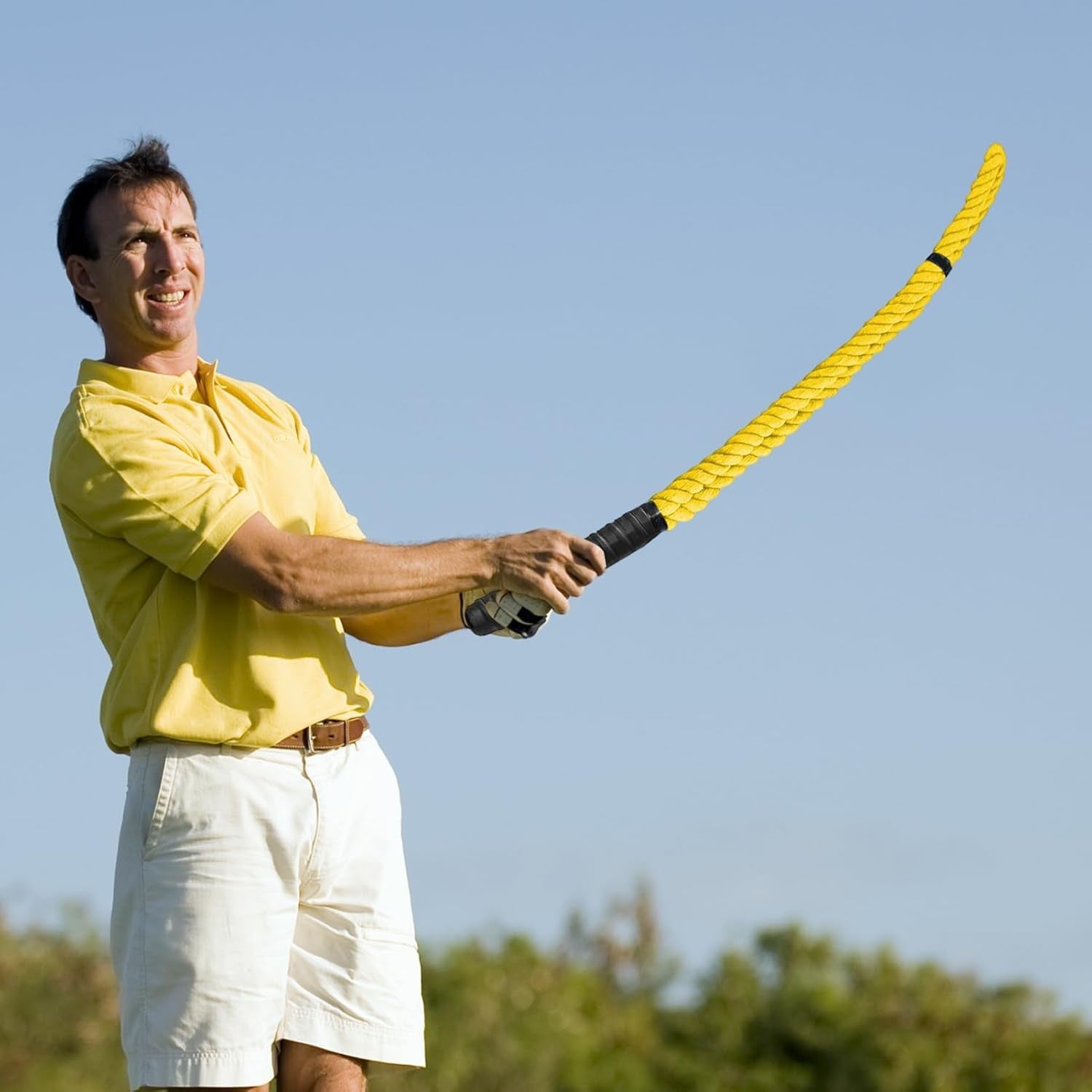 Golf Rope Swing Trainer Tempo Strength Warm Up Power Aid