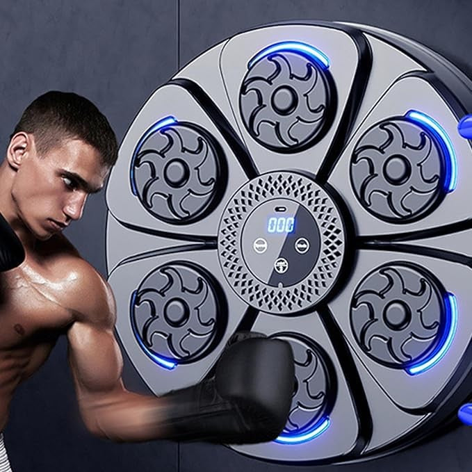 Wall Mounted Music Boxing Machine Smart LED Punch Trainer Home Gym