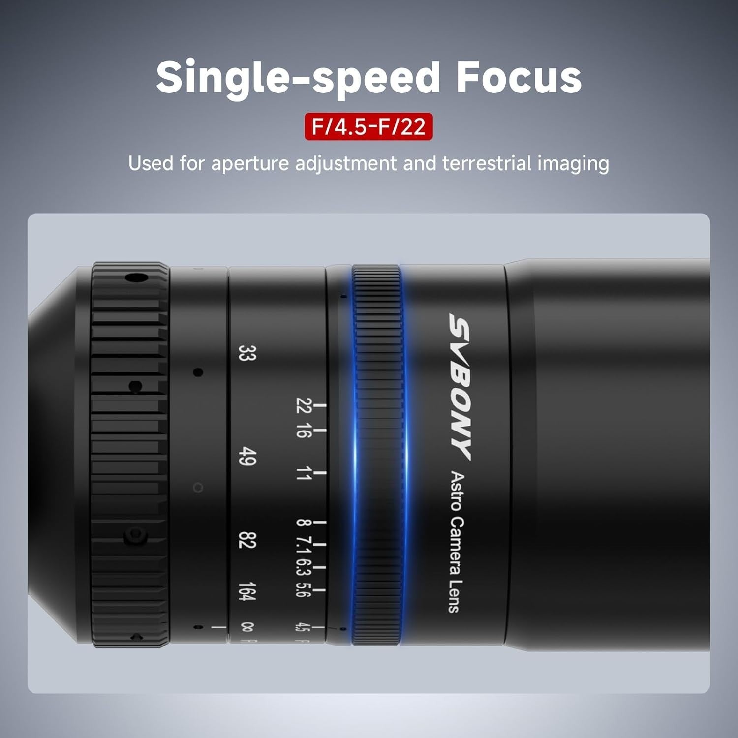 SV555 54MM APO Telescope f/4.5 Triplet Lens Full Frame w/ Filter Drawer