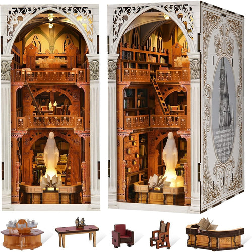 3D Wooden Magic Cello Music Box Puzzle with Light & Bluetooth Sound