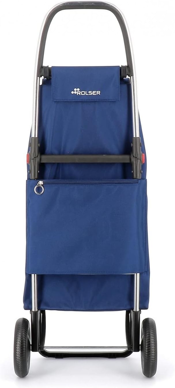 2 Wheel Foldable Shopping Trolley Lightweight Aluminium Frame Klein