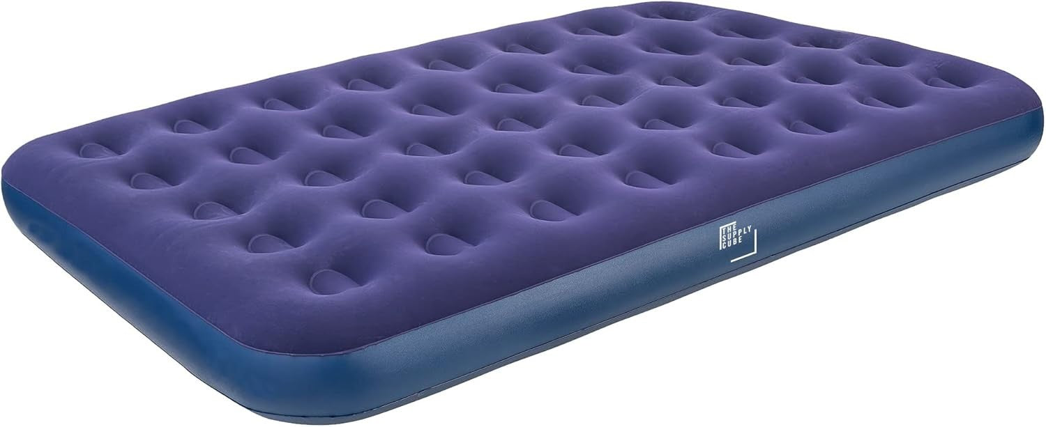 Double Air Mattress Inflatable Bed with AC Pump Waterproof Durable