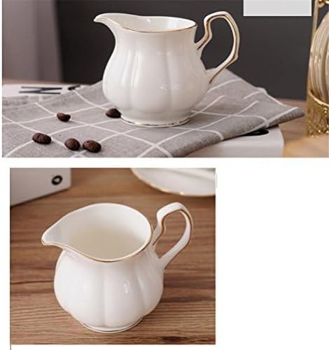 15 Piece White Bone China Tea Set Teapot Cups Saucers Classic Afternoon Tea