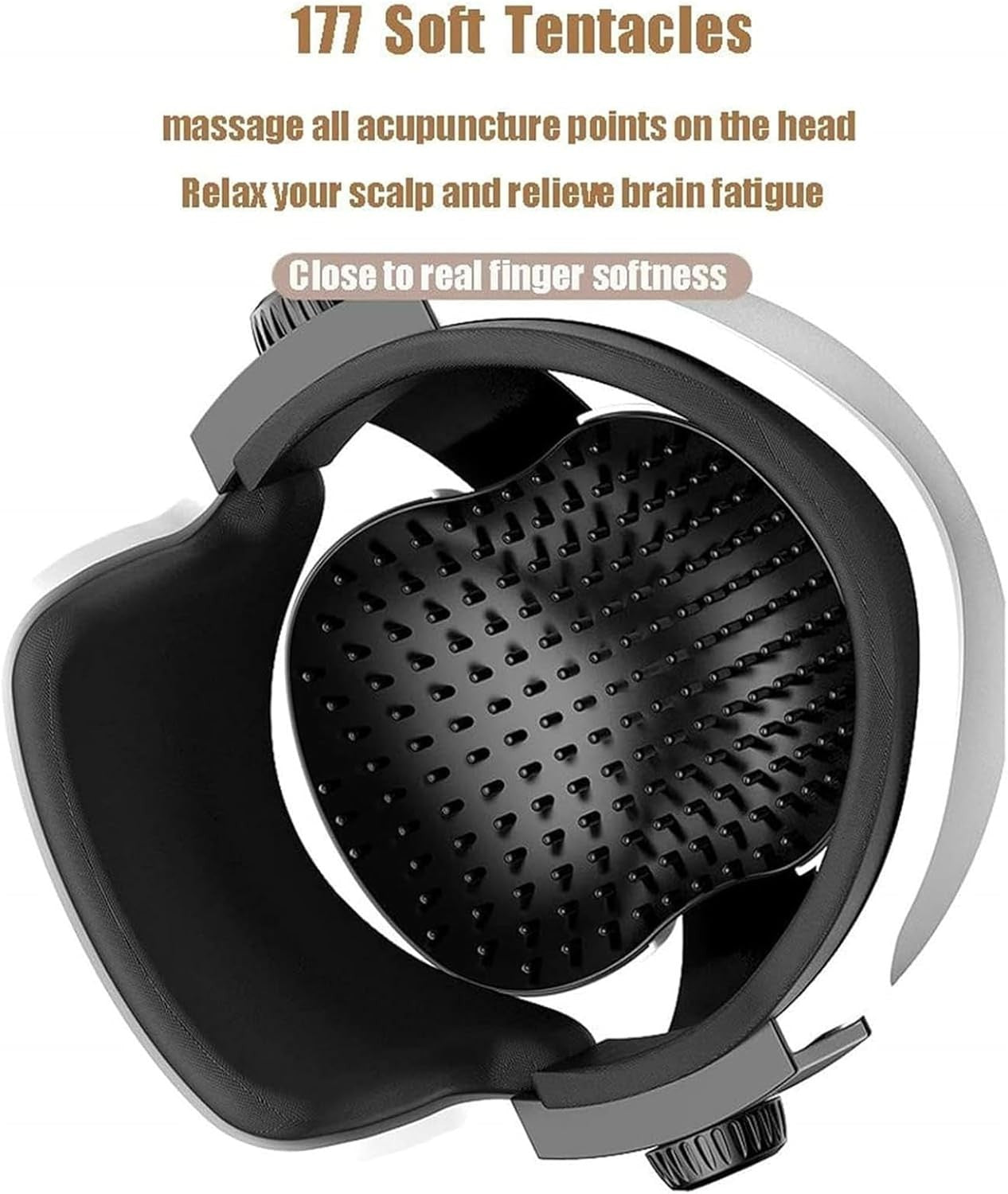 Electric Head & Eye Massager Helmet Heat Air Compression Sleep Aid