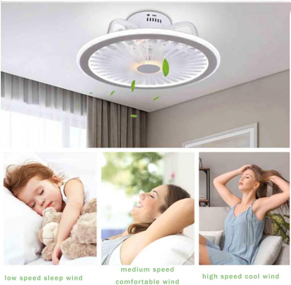 JUSTSWAG KZAN 40cm LED Ceiling Fan Light, 6-Speed, Dimmable, APP & Remote