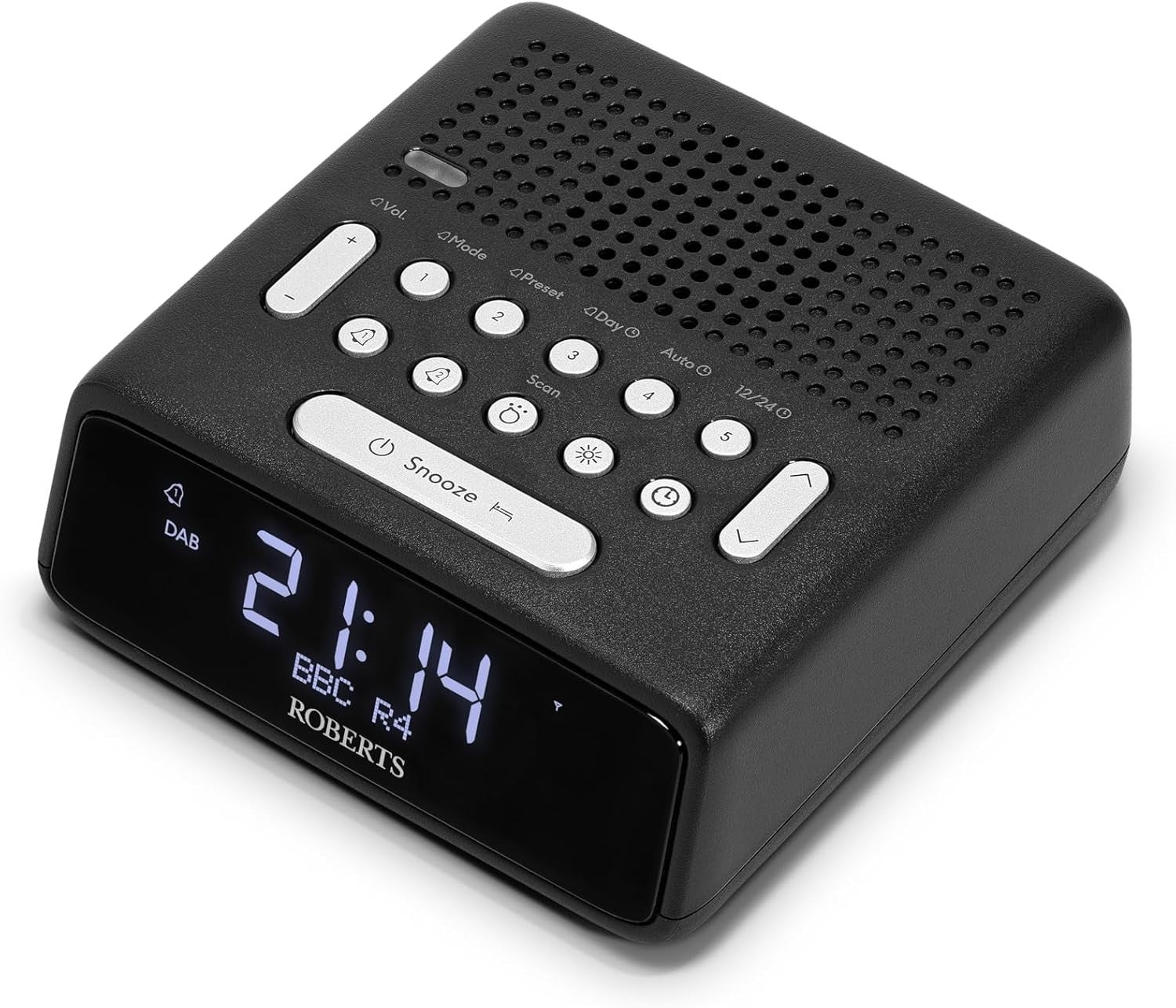 DAB+ FM Digital Clock Radio with Dual Alarm USB Charging & LCD