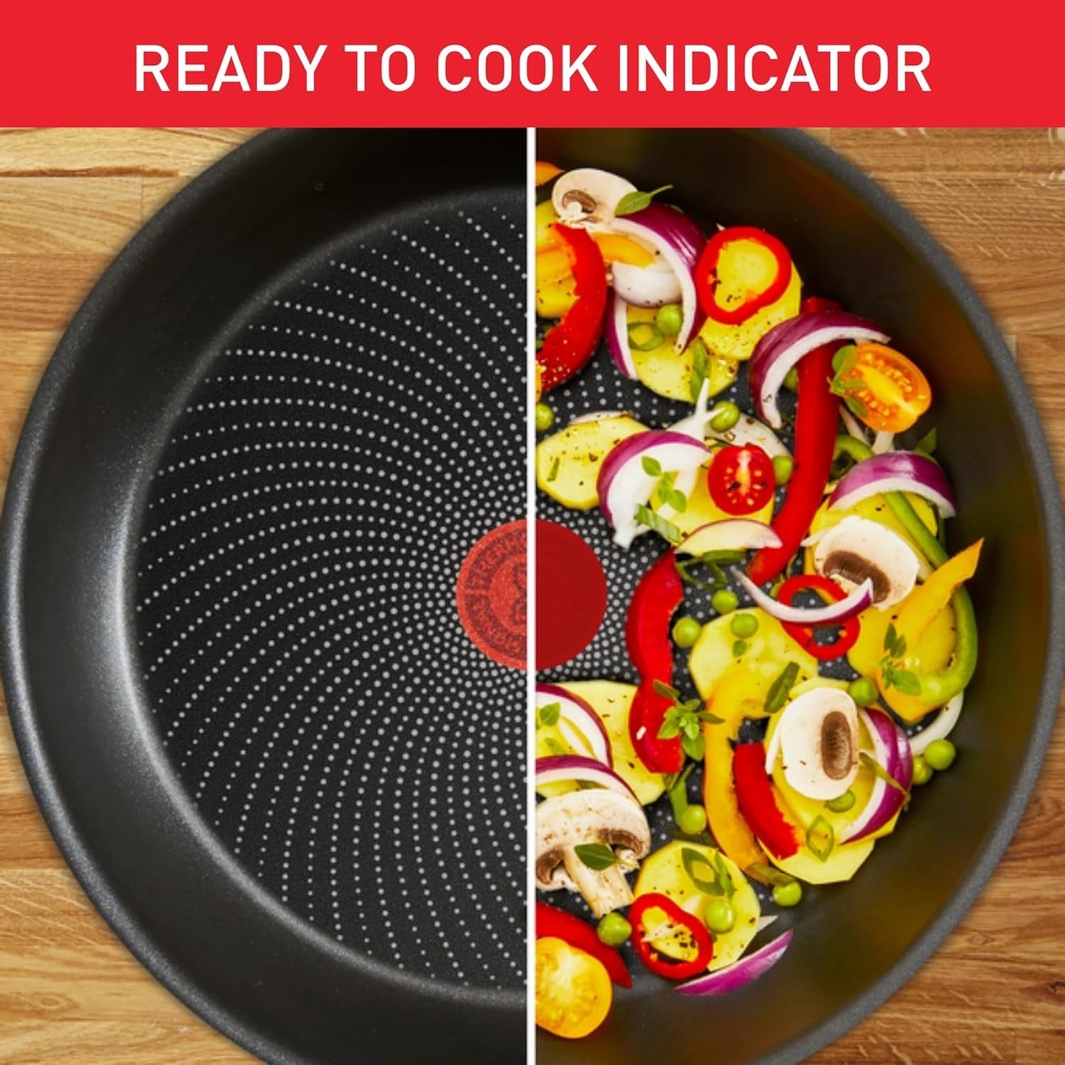 5pcs Titanium Non Stick Induction Cookware Set with Thermo Signal Glass Lids