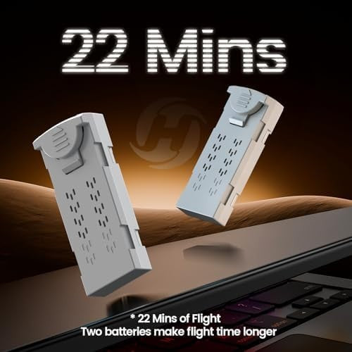 1080P Mini Drone for Kids & Adults, Foldable RC Quadcopter, 22min Flight