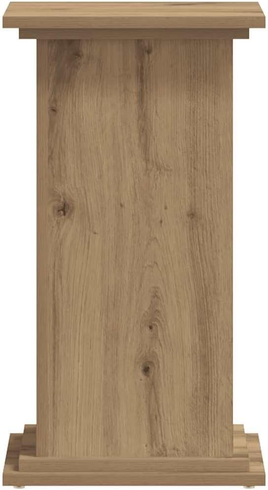 Wood Plant Stand 33x33x60cm Tall Display Pedestal Table Indoor Outdoor Decor Oak