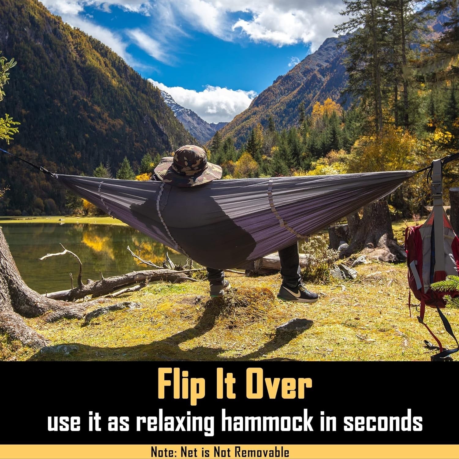 Camping Hammock with Mosquito Net | Double Outdoor Hammock Tent