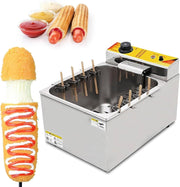 Automatic Corn Dog Fryer 12L 1900W Electric 8 Hook Commercial
