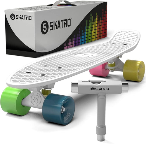 Adult Mini Cruiser Skateboard 26cm Plastic Deck Abec 7 Bearings