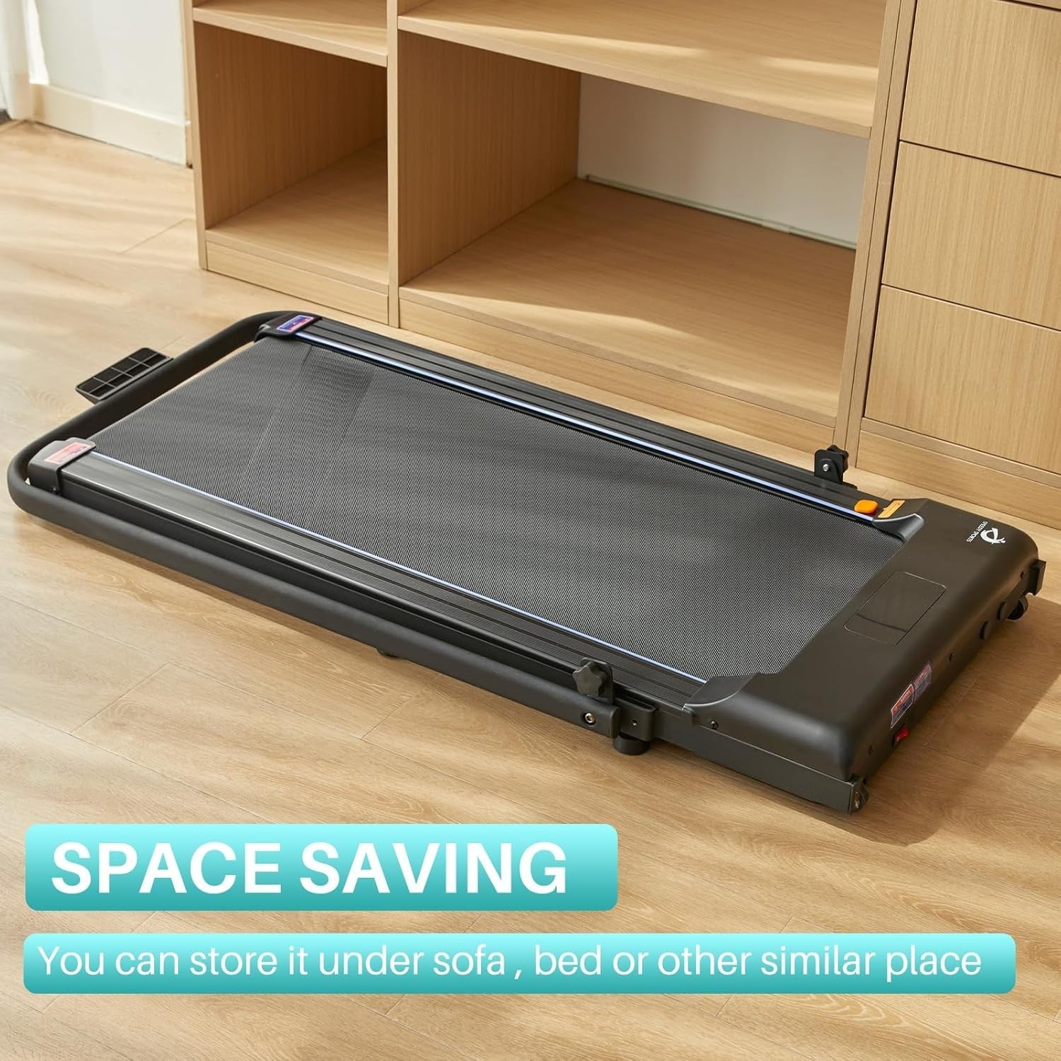 Under Desk Treadmill 2.0HP Walking Pad Remote LED 1–10km/h Slim Home Office
