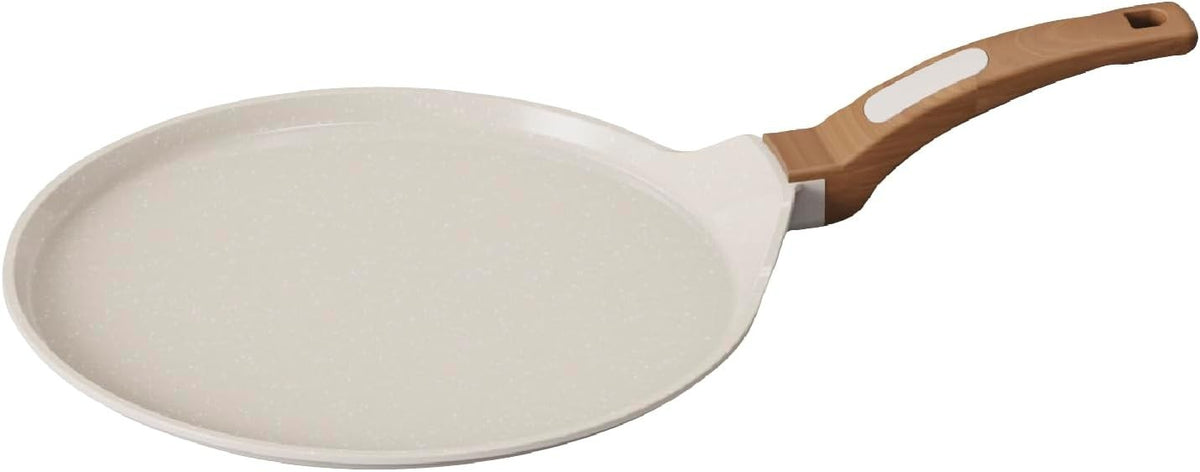 28cm Non-Stick Crepe Pan Cast Aluminium Induction Safe Ergonomic Handle