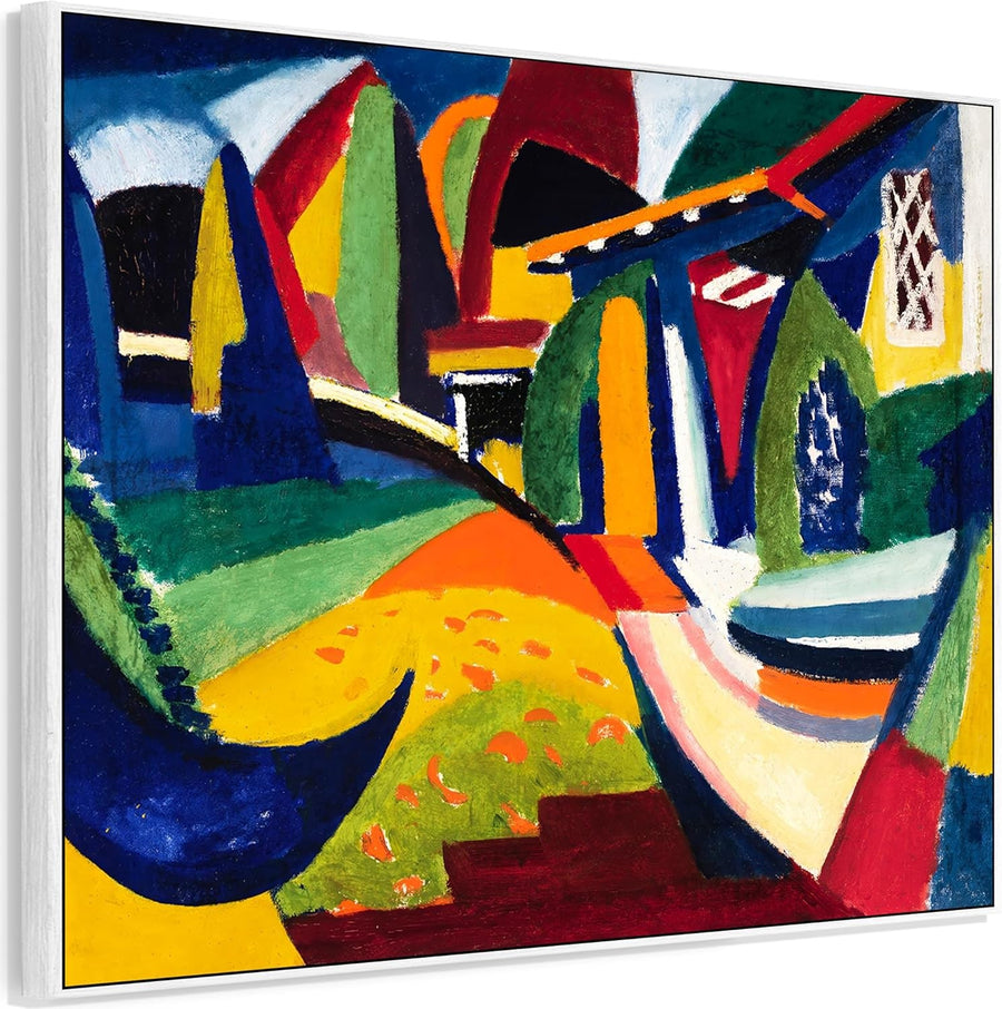 Premium XL Abstract Colourful Wall Art Canvas Print 100 x 84 cm Decor
