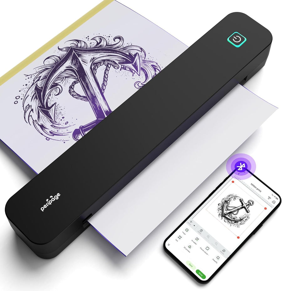 P92 Tattoo Stencil Printer – Wireless Thermal Printer for Artists & PC