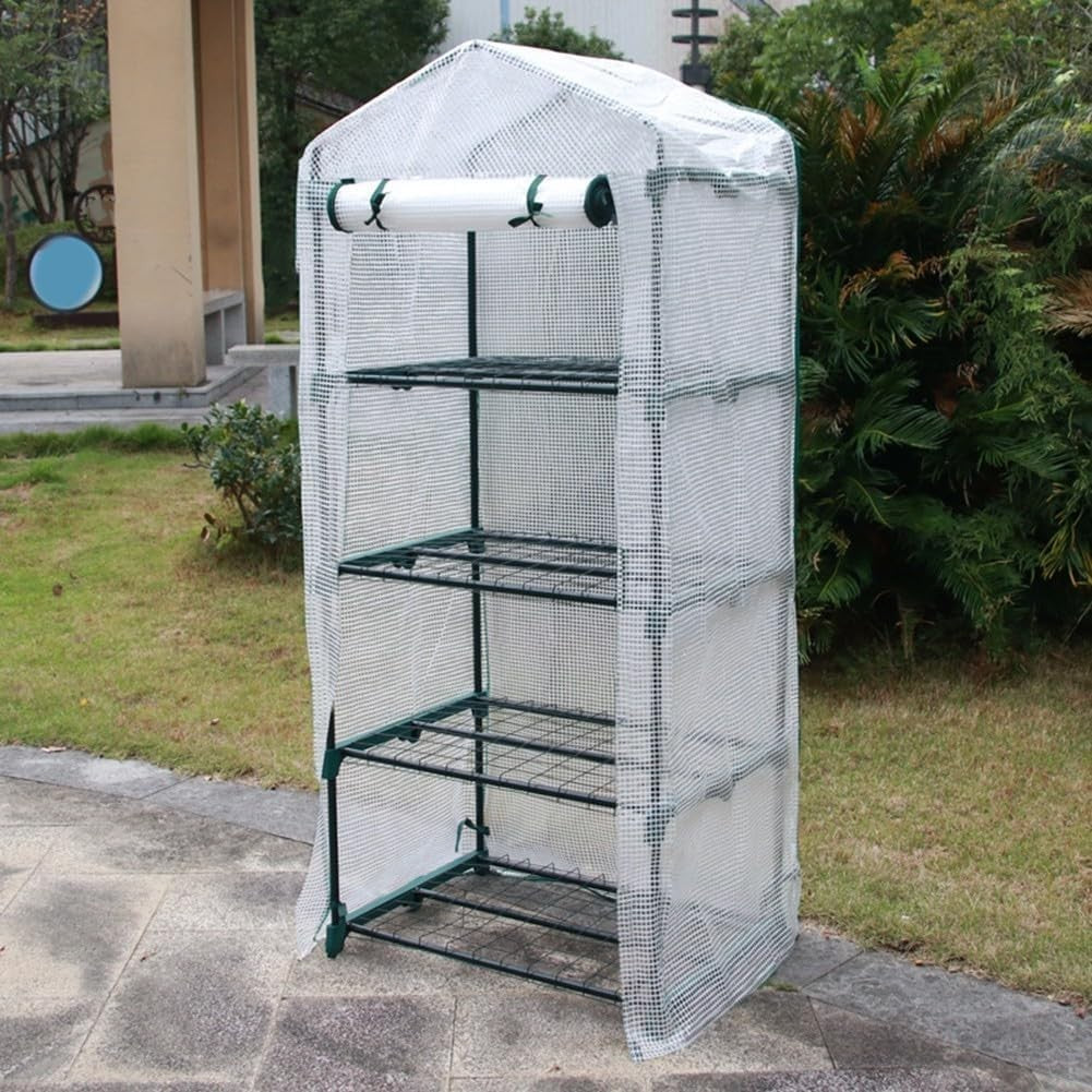 4 Tier Greenhouse Waterproof PVC Cover 160x70x50cm | Cold Frost Protection Tent