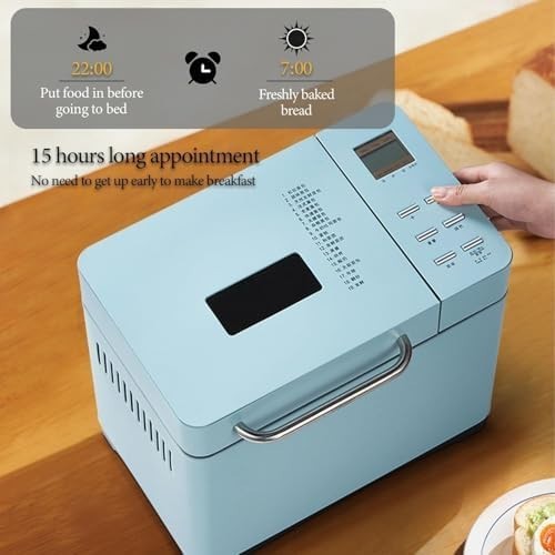 Bread Maker 1000g Fruit Nut Dispenser 15h Timer Automatic Dough Kneading Nonstic