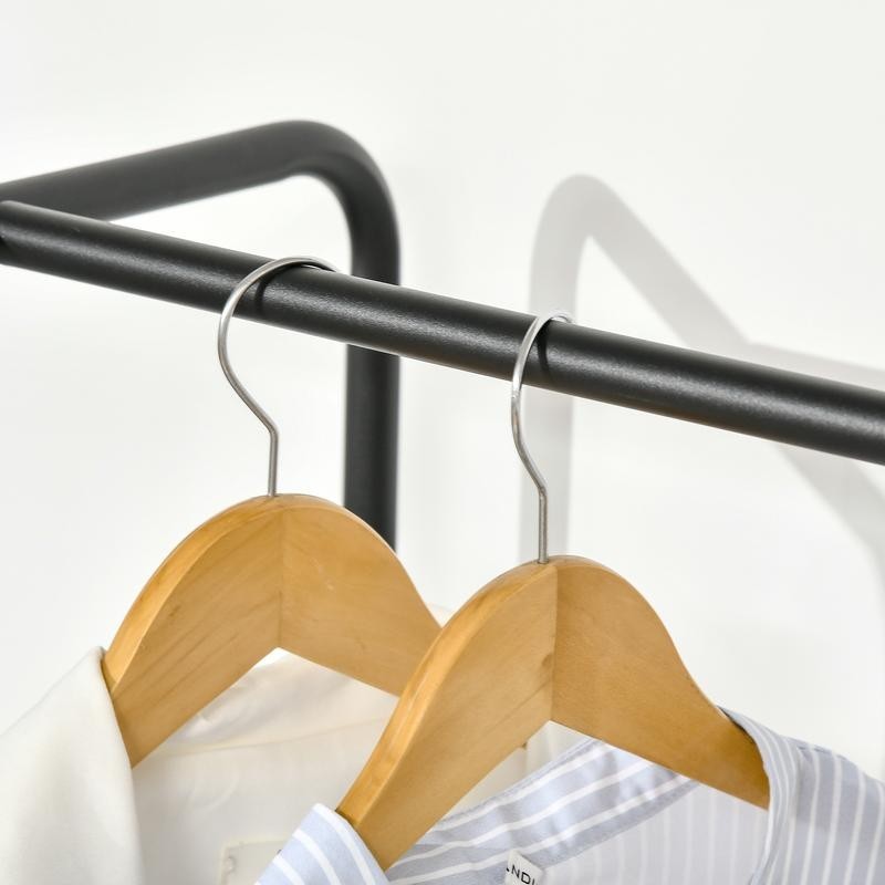 Industrial Clothes Rail with 6 Drawers – Rolling Open Wardrobe Unit