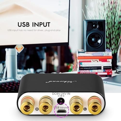 Bluetooth 5.0 2 Channel Mini HiFi Amplifier NS-10G 50Wx2 USB AUX