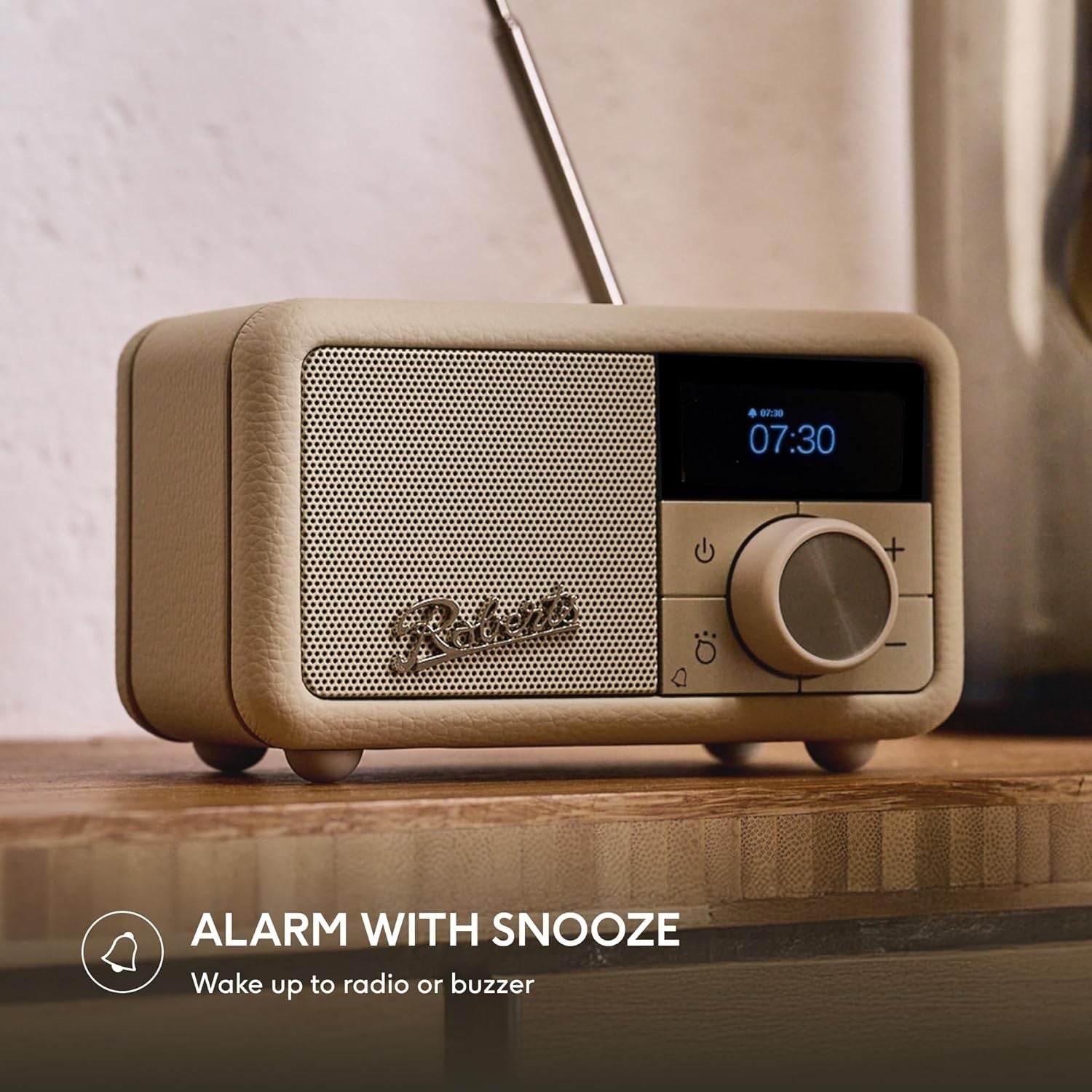 Portable FM DAB/DAB+ Digital Radio Bluetooth Speaker Pastel Cream