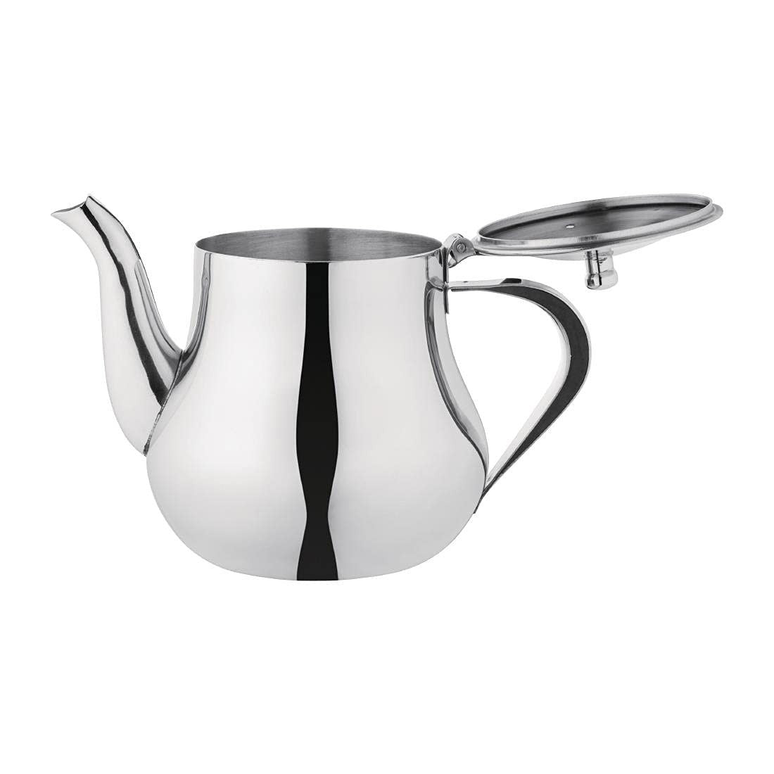 Arabian Stainless Steel Teapot 1L Tea Pot Mirror Finish Silver