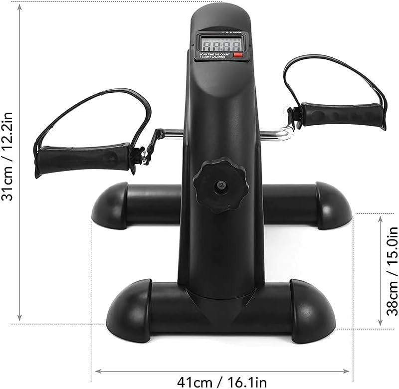 Electric Mini Pedal Exerciser LCD Seated Fitness Rehab Bike