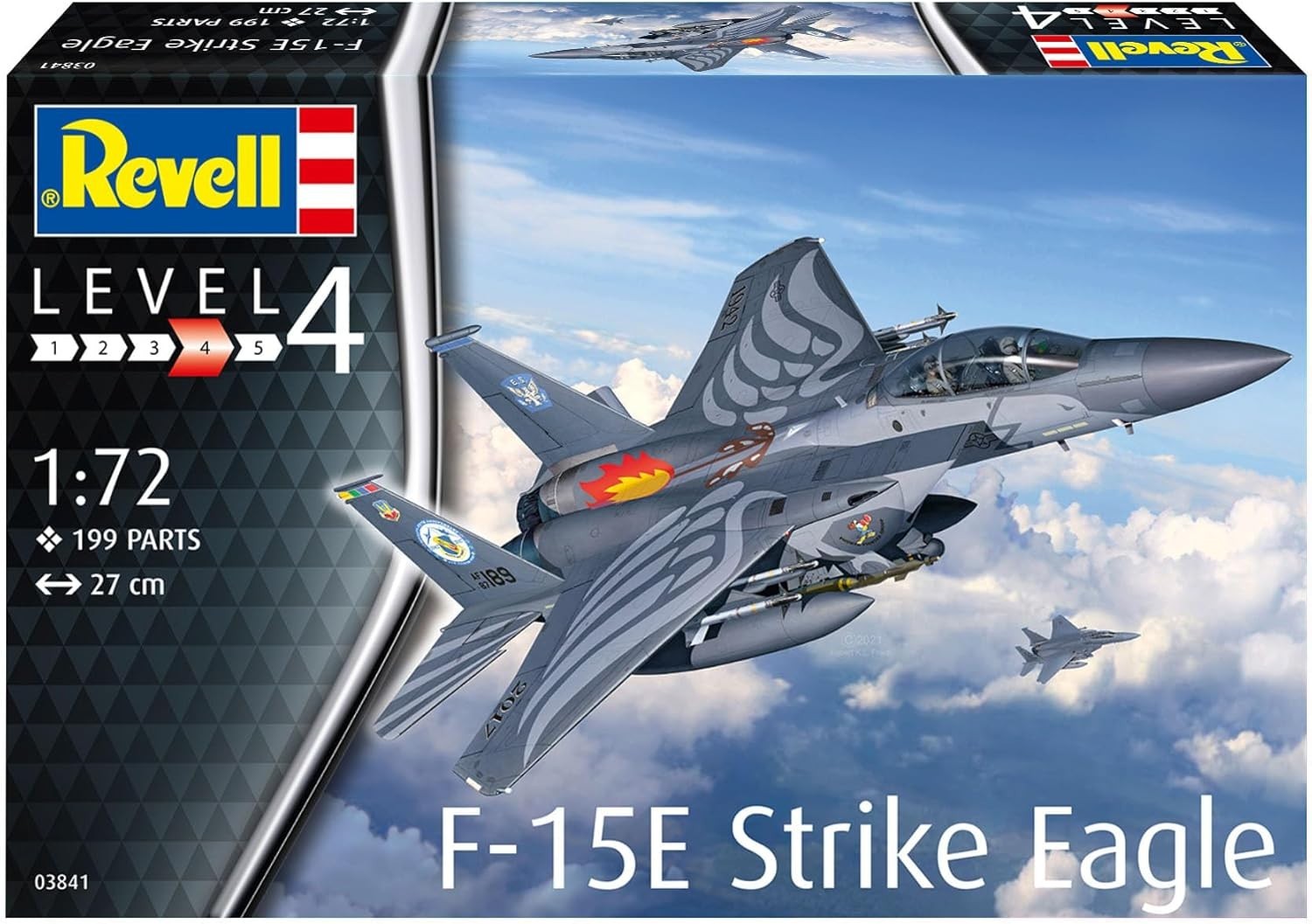 F-15E Strike Eagle 1:72 Fighter Jet Model Kit – Unpainted Display Build