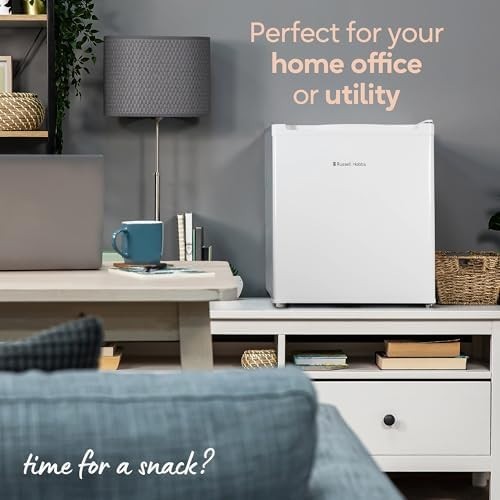 Compact 40L Larder Fridge Manual Temp Control Quiet Mini Freezerless White