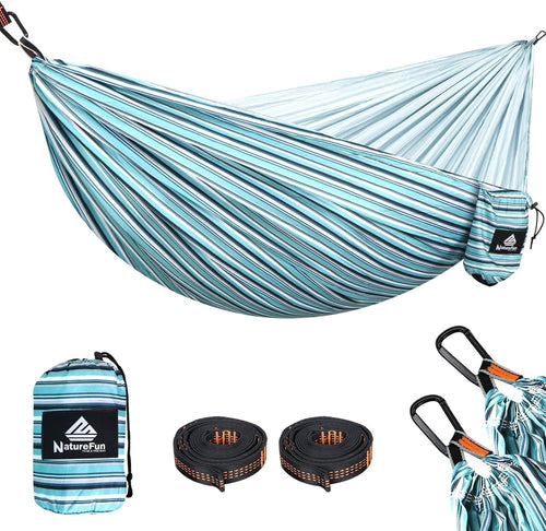 Ultra-Light Travel Camping Hammock - 300kg Load, Quick-Dry, Portable w/ Carabine