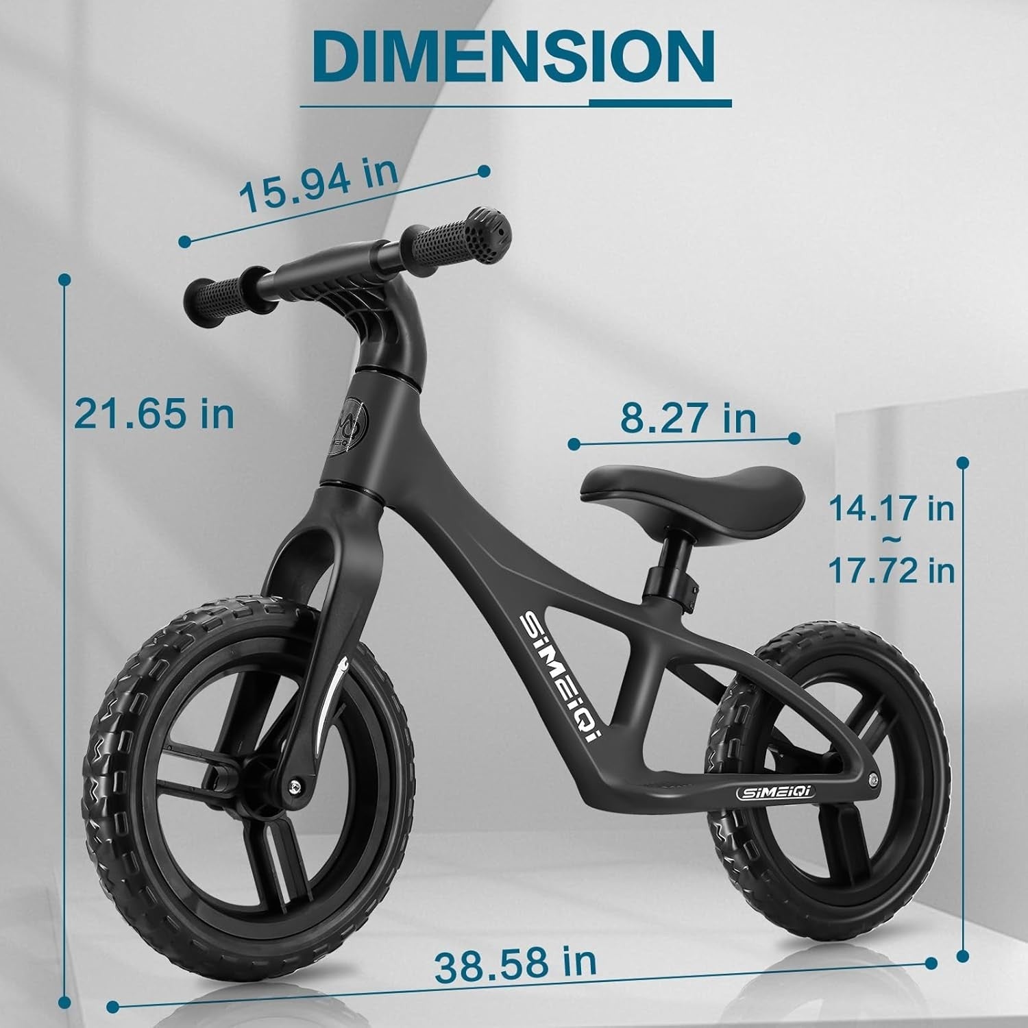 Toddler Balance Bike 12 Inch No Pedal Bicycle Adjustable Seat Age 2-5