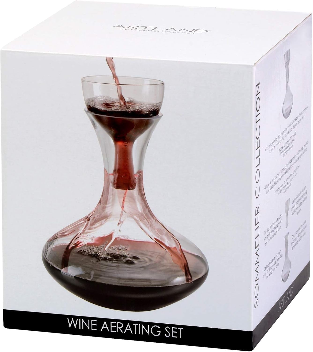 1850ml Red Wine Aerator Carafe – Large Crystal Decanter for Smooth, Rich Flavour