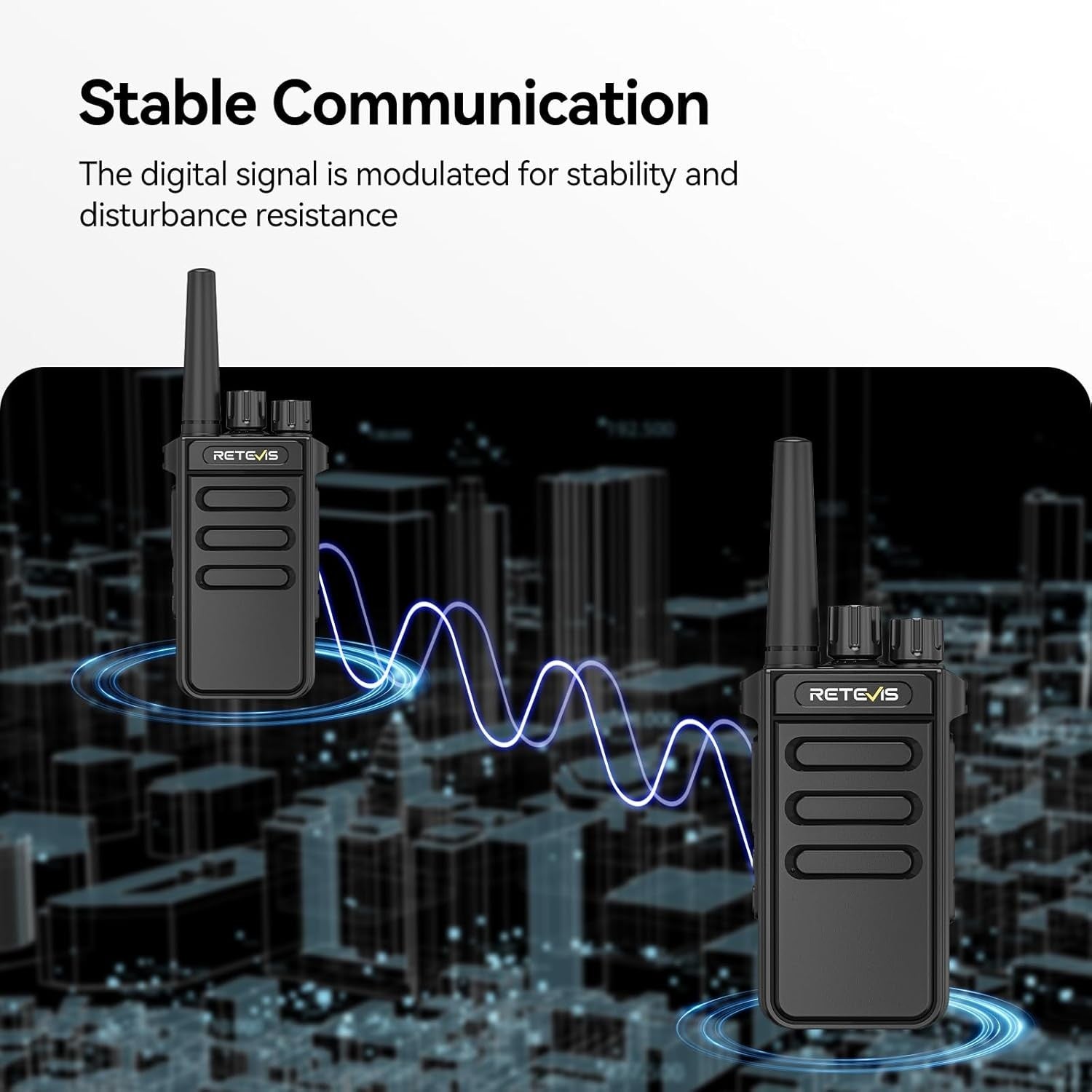 Digital Analog Walkie Talkie PMR446 License Free VOX Group Call Radio