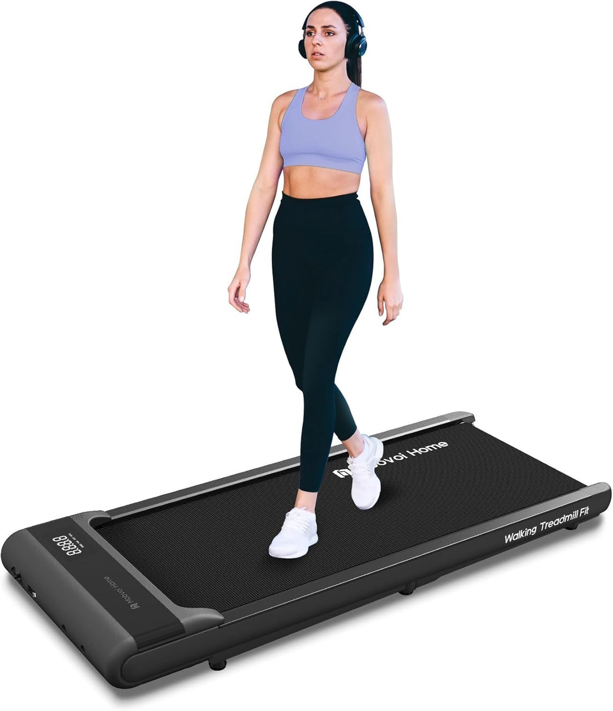 Under Desk Treadmill 6KMH Portable Walking Jogging Machine LED Remote