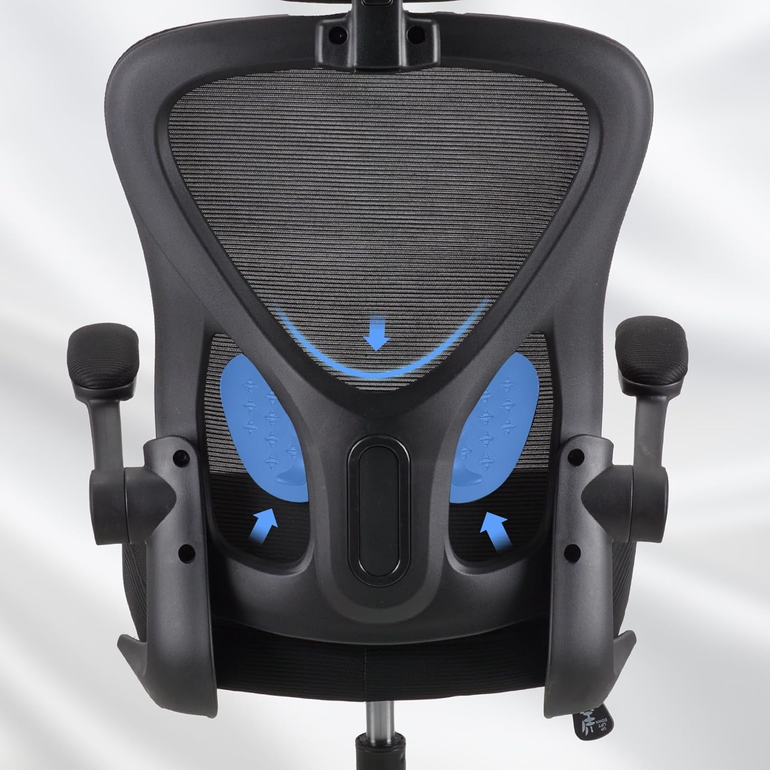 Ergonomic Office Chair High Back Swivel w/ Lumbar Flip-Up Arms