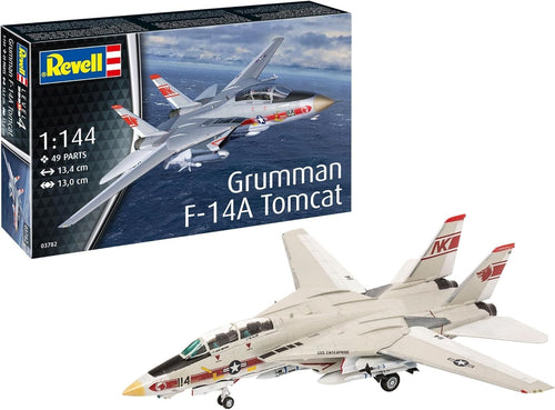 1:144 F-14A Tomcat Fighter Jet Model Kit | Unpainted Plastic | Detailed Build