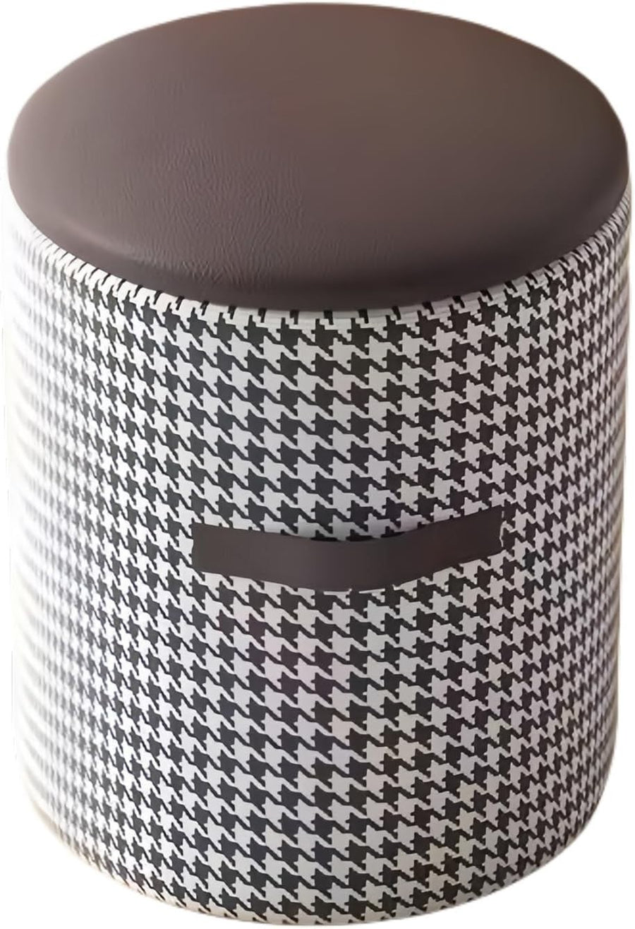 2 in 1 Dressing Table Stool | Vanity Chair with Storage | Solid Frame Foot Stool