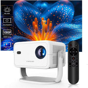 1080P Smart Projector 650 ANSI 4K Android WiFi 6 Bluetooth Auto