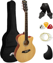 3/4 Size Acoustic Guitar Starter Kit Steel Strings with Bag Strap
